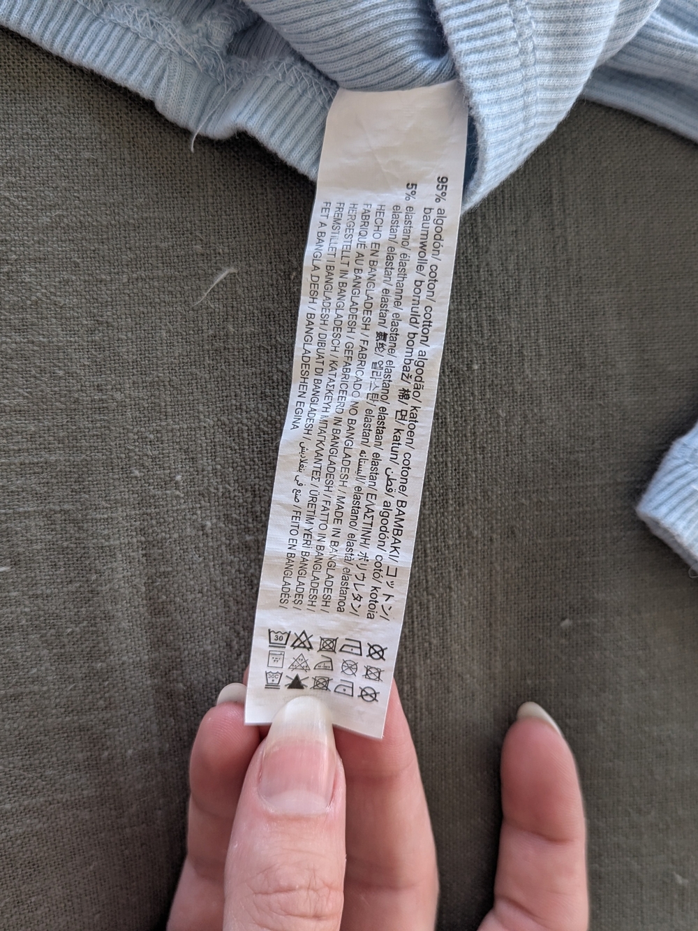 Zara Pale Blue Cropped Polo Top - Picture 2 of 5